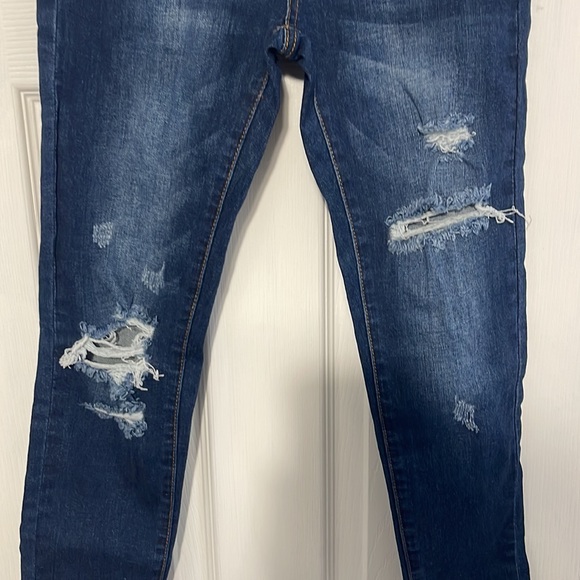 High waisted destroyed skinny jeans - Picture 3 of 5